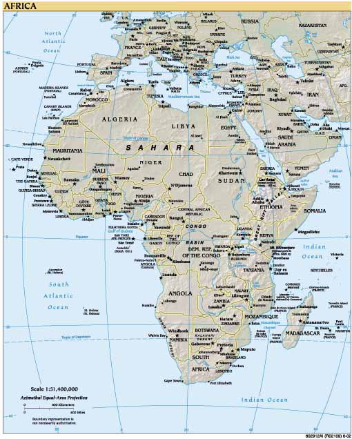 Africa government (CIA) map Africa government (CIA) map