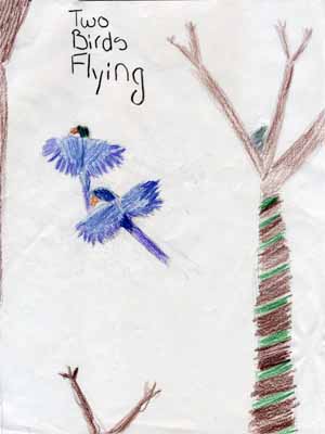 two birds flying drawing two birds flying drawing