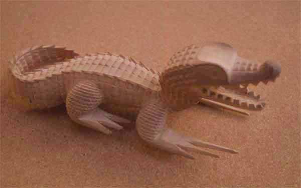 carved caiman photo
