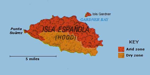 Map of Hood Island