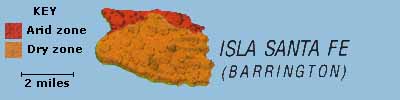 Map of Santa Fe Island