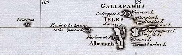 Image of detail on 18th century maps