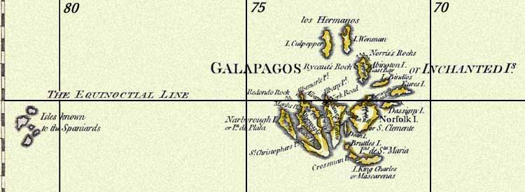 Image of detail on 18th century maps